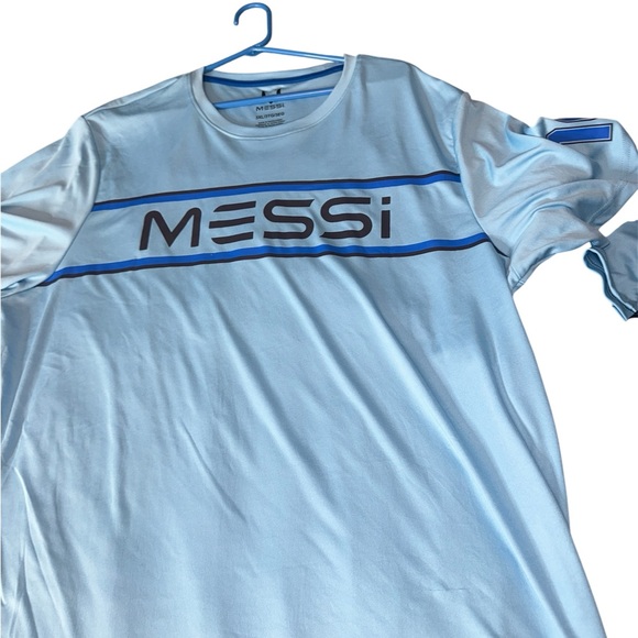 Adidas Light Blue Messi Graphic Tee - Picture 2 of 3